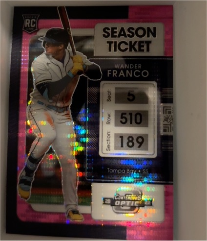 2022 Panini Chronicles Contenders Optic Season Ticket #1 Wander Franco — front
