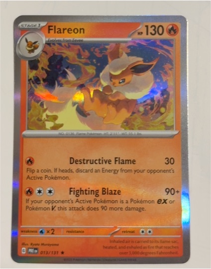 2023 Pokémon #013 Flareon — front