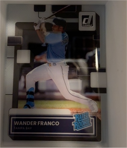 2022 Panini Chronicles Clearly Donruss #53 Wander Franco Rated Rookie — front