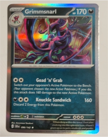 2024 Pokémon TCG Stellar Crown #96 Grimmsnarl — front