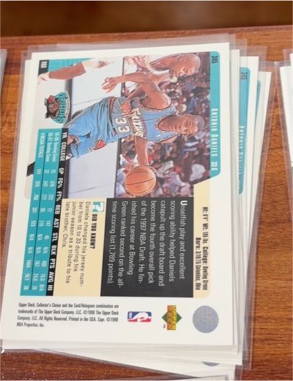 1996 Upper Deck Collector's Choice #95 Alonzo Mourning — front