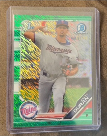 2019 Bowman Chrome #BCP-225 Jhoan Duran — front