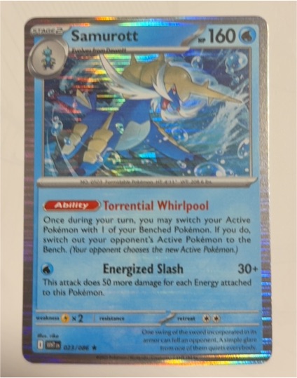 2023 Pokémon SV: White Flare #023 Samurott — front