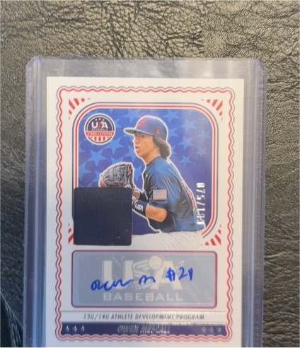 2024 Panini Stars & Stripes #NTS-OM Owen Mescall — front
