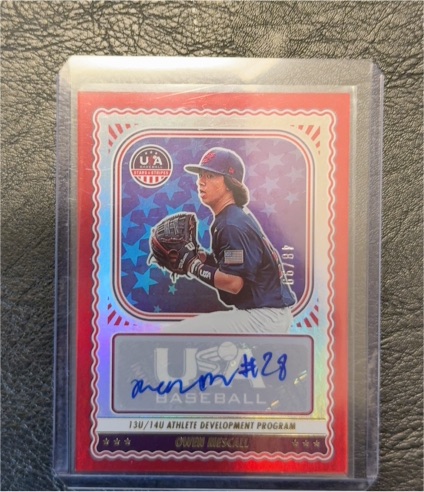 2024 Panini USA Baseball Stars & Stripes #NTS-OM Owen Mescall — front