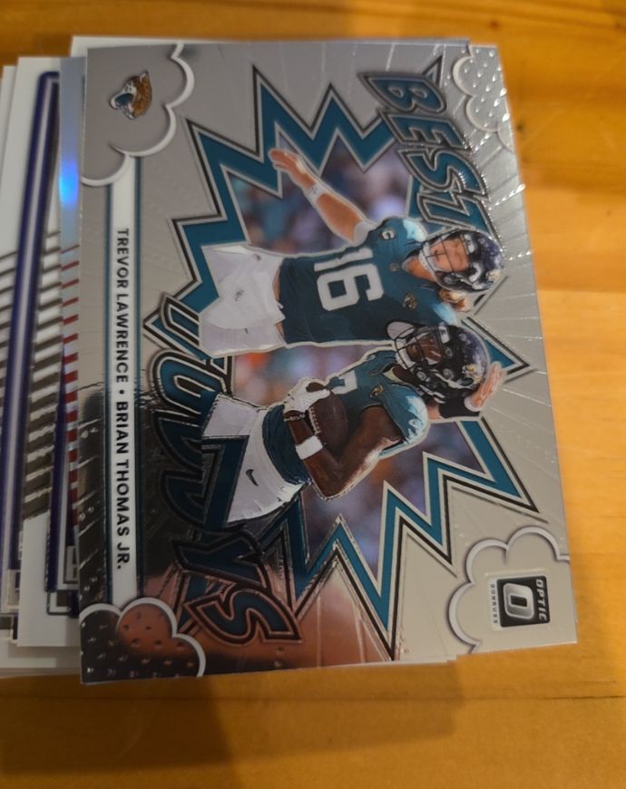 2025 Panini Donruss Optic #10 Trevor Lawrence Brian Thomas Jr. Best Tuddys — front