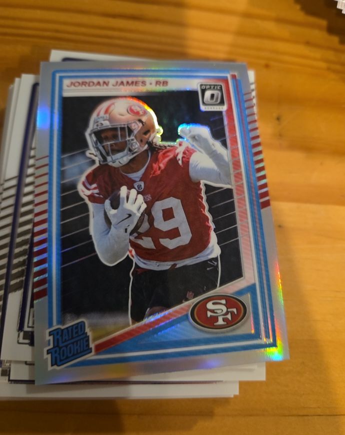2025 Panini Donruss Optic #374 Jordan James Rated Rookie — front