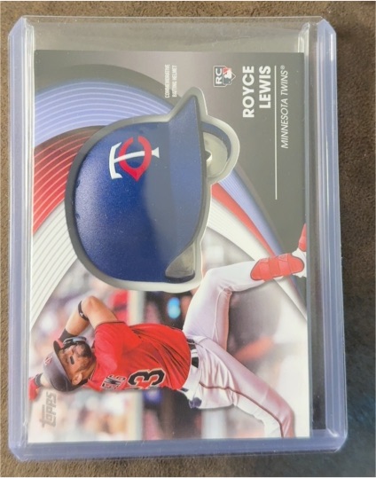 2022 Topps Update #BH-RL Royce Lewis Commemorative Batting Helmet Rookie Card — front