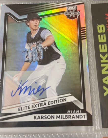 2022 Panini Elite Extra Edition #85 Karson Milbrandt — front