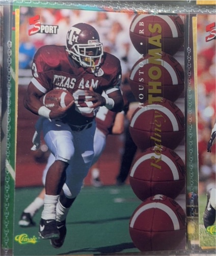 1995 Classic Five Sport #86 Rodney Thomas — front