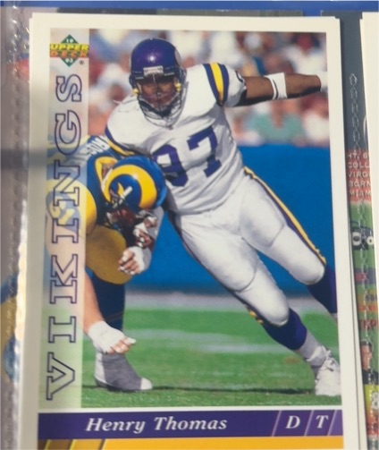 1993 Upper Deck #191 Henry Thomas — front