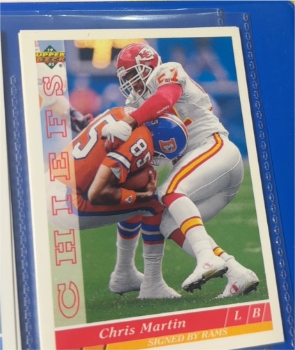 1993 Upper Deck #210 Chris Martin Los Angeles Rams — front