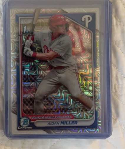 2024 Bowman Chrome #BCP-27 Aidan Miller — front