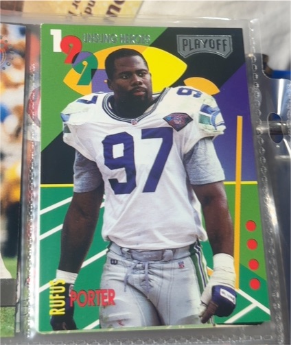 1995 Playoff Prime Unsung Heroes Silver #25 Rufus Porter — front