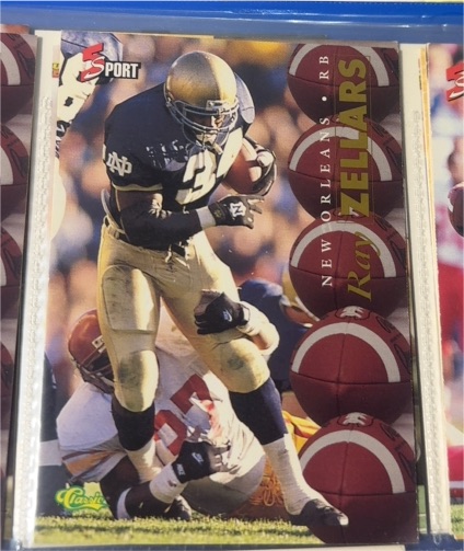 1995 Classic 5-Sport #73 Ray Zellars — front