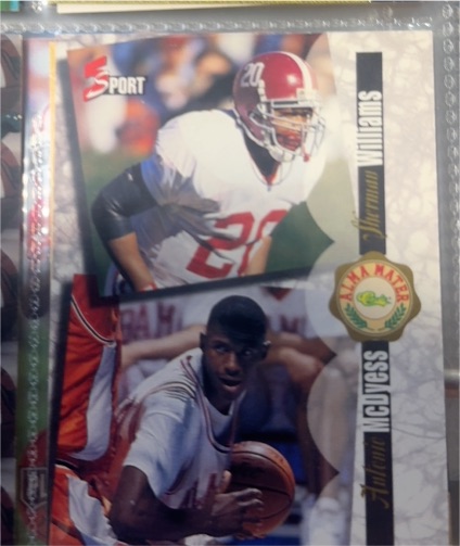 1995 Classic Five Sport #182 Sherman Williams & Antonio McDyess Alabama — front