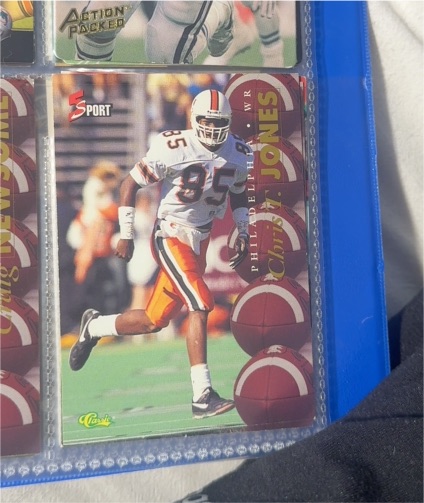 1995 Classic Five Sport #81 Chris T. Jones Philadelphia Eagles — front
