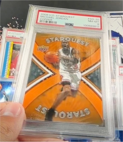 2008 Upper Deck Starquest #SQ-20 Michael Jordan Copper — front