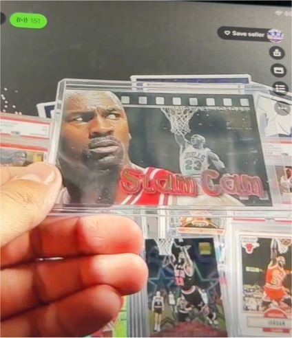 1993 Slam Cam #151 Michael Jordan — front