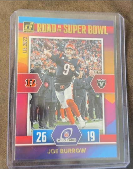 2022 Donruss Road to the Super Bowl #WC-JB Joe Burrow — front