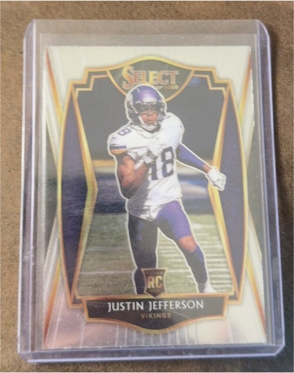 2020 Panini Select Premier Level #161 Justin Jefferson Rookie Card — front