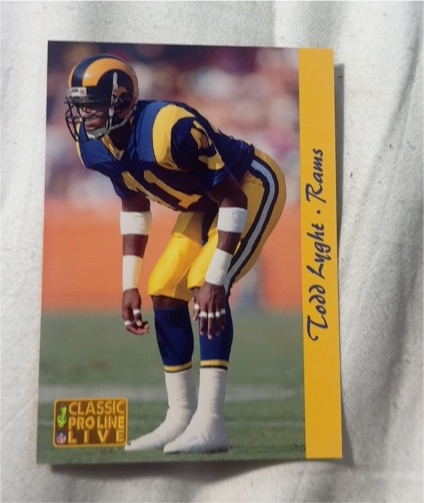 1993 Classic Pro Line Live #142 Todd Lyght — front