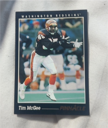 1993 Pinnacle Football #351 Tim McGee — front
