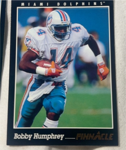 1993 Pinnacle Football #382 Bobby Humphrey — front
