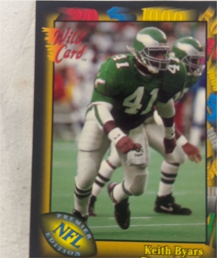 1991 Wild Card #78 Keith Byars — front