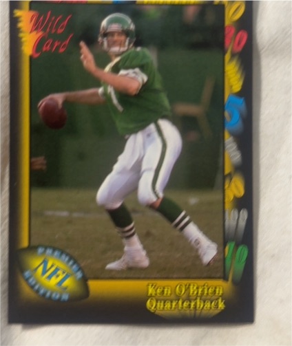 1991 Wild Card #20 Ken O'Brien — front