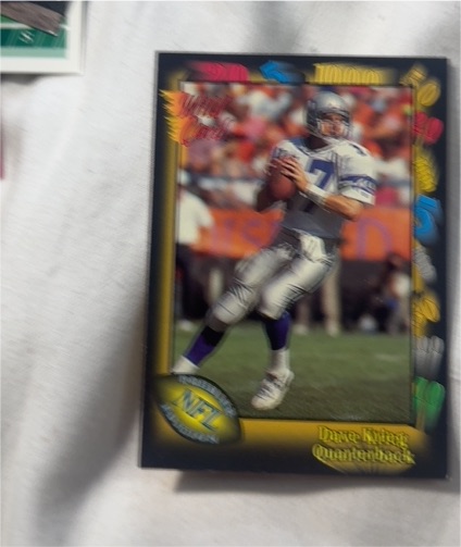 1991 Wild Card #8 Dave Krieg — front