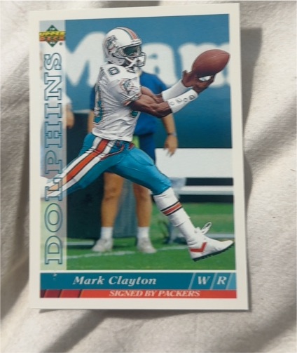 1993 Upper Deck #143 Mark Clayton — front