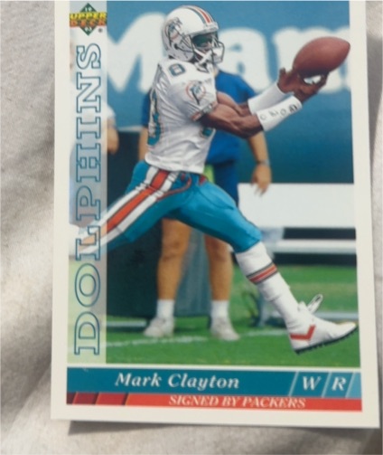 1993 Upper Deck #143 Mark Clayton — front