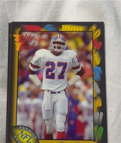 1991 Wild Card #126 Cornelius Bennett — front