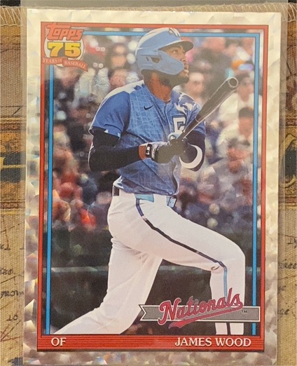 2026 Topps Series 1 #T91-16 James Wood — front