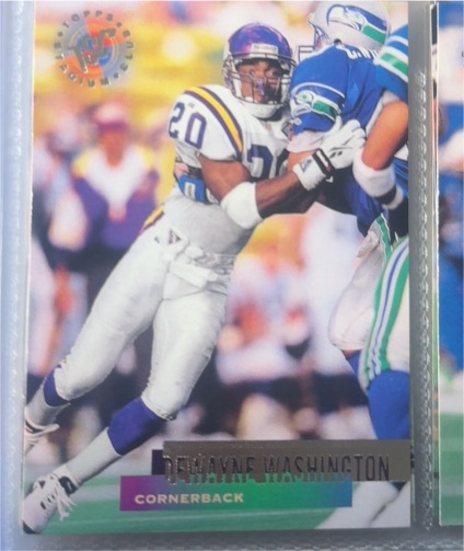 1995 Topps Stadium Club #7 Dewayne Washington — front