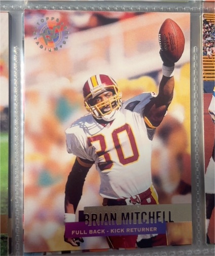 1995 Topps Stadium Club #99 Brian Mitchell — front