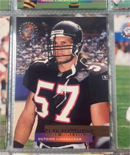 1995 Topps Stadium Club #82 Clay Matthews — front
