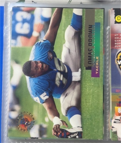 1995 Topps Stadium Club Football #36 Lomas Brown — front