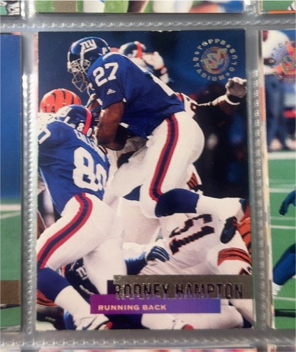 1995 Topps Stadium Club #90 Rodney Hampton — front