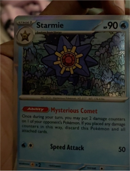 2023 Pokémon Scarlet & Violet 151 #121 Starmie — front
