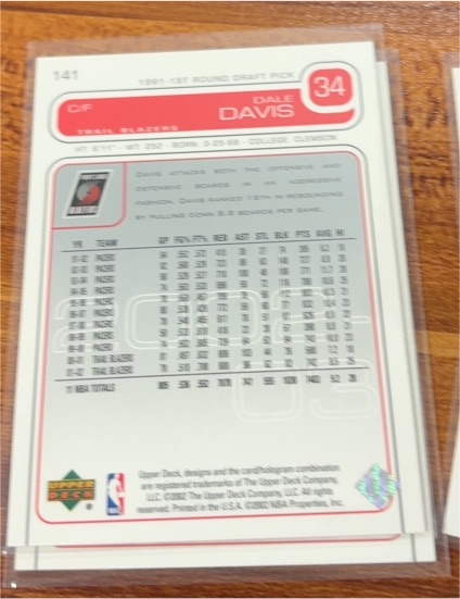 2003-04 Upper Deck #141 Dale Davis — front
