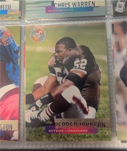 1995 Stadium Club #60 Pepper Johnson — front