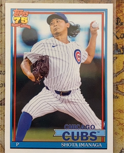 2026 Topps Series 1 75th Anniversary #T91-89 Shota Imanaga — front