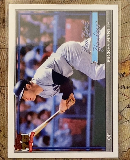 2026 Topps Series 1 1991 Topps #T91-48 Mickey Mantle — front