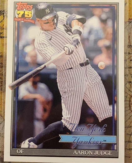 2026 Topps #T91-34 Aaron Judge — front