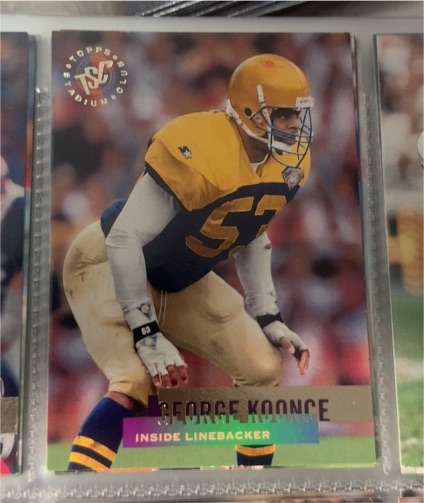 1995 Topps Stadium Club #9 George Koonce — front