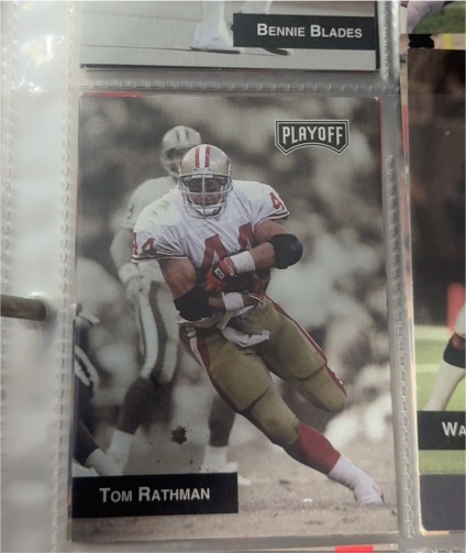 1993 Playoff #163 Tom Rathman — front