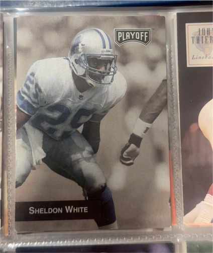 1993 Playoff #83 Sheldon White Detroit Lions — front