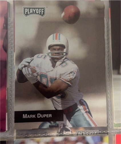 1993 Playoff Football #214 Mark Duper — front